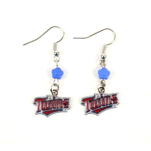 Minnesota Twins Earrings - The SOPHIE Dangle Earrings - 12 Pair For $36.00 - Wholesale Minnesota Twins Products - Twins Merchandise