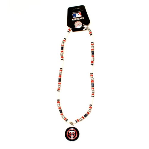 Minnesota Twins Necklaces - 18" Natural Stone - 12 Necklaces For $84.00 - Wholesale Minnesota Twins Products - Twins Merchandise