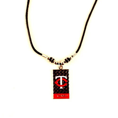Minnesota Twins Necklaces - Diamond Plate Necklaces - 12 For $39.00 - Wholesale Minnesota Twins Products - Twins Merchandise