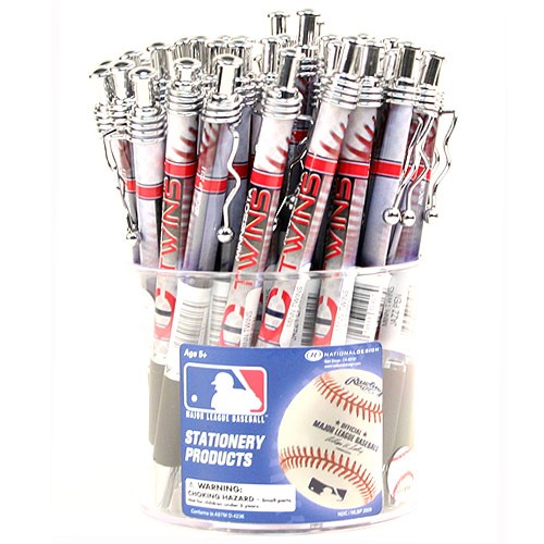 Minnesota Twins Pens - 48Count Pen Display - $36.00 Per Display - Wholesale Minnesota Twins Products - Twins Merchandise
