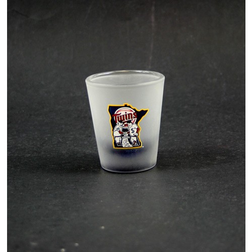 Minnesota Twins Shotglass - 2oz Frosted Shotglass - 12 For $24.00 - Wholesale Minnesota Twins Products - Twins Merchandise