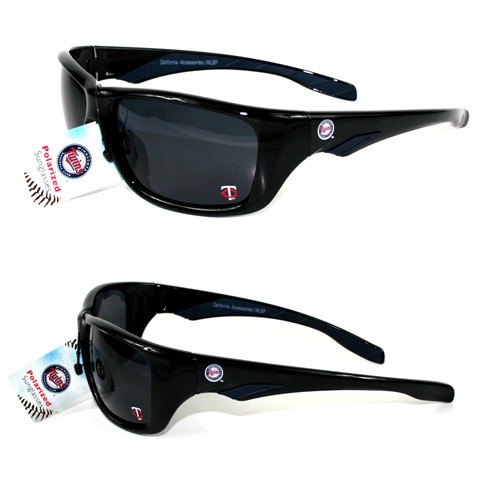 Minnesota Twins Sunglasses - MLB04 Sport Style - Polarized - 2 Pair For $10.00 - Wholesale Minnesota Twins Products - Twins Merchandise