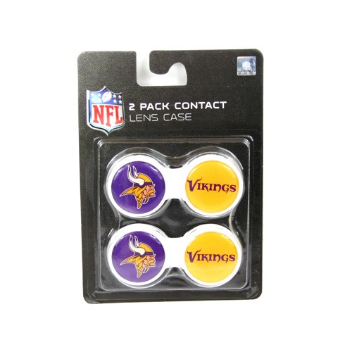 Minnesota Vikings - 2Pack Set Contact Lens Cases - 12 Sets For $18.00 - Wholesale Minnesota Vikings Products - Vikings Merchandise 2