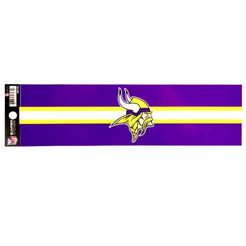 Minnesota Vikings - 3"x12" Fan Zone Bumper Stickers - 12 For $15.00 - Wholesale Minnesota Vikings Products - Vikings Merchandise 2