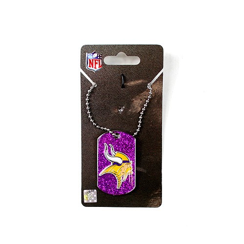 Minnesota Vikings Necklaces - Glitter Pendant Series - 12 For $30.00 - Wholesale Minnesota Vikings Products - Vikings Merchandise