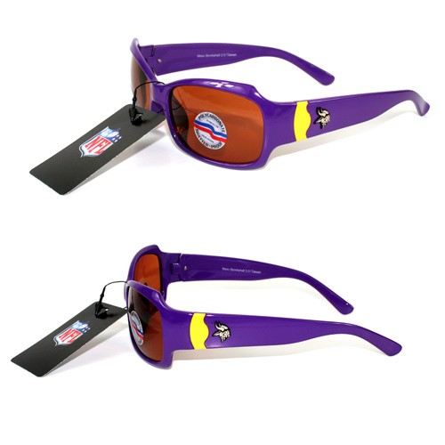 Minnesota Vikings Sunglasses - The Bombshell Style - Polarized - Purple - 12 Pair For $60.00 - Wholesale Minnesota Vikings Products - Vikings Merchandise