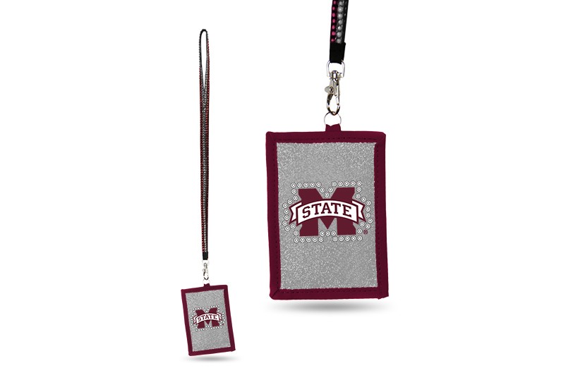 Mississippi State Bling - Bling Lanyards With ID Holder - 12 For $30.00 - Mississippi State