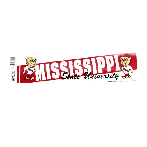 Mississippi State Bumper Stickers - 3"x12" - Win Style - 12 For $15.00 - Mississippi State