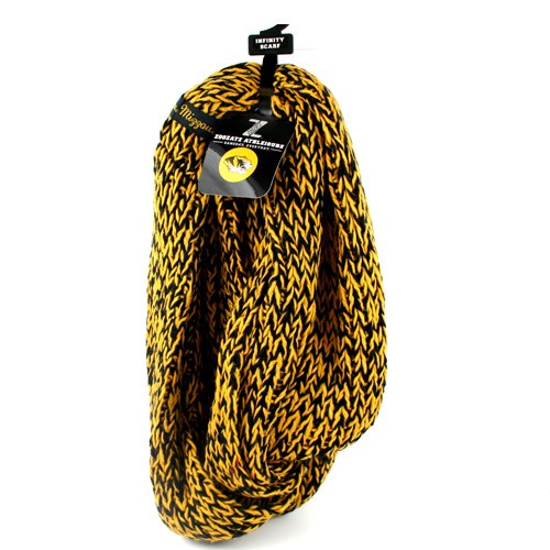 Missouri Tigers - Chunky Knit Infinity Scarves - 12 For $60.00 - Missouri Tigers
