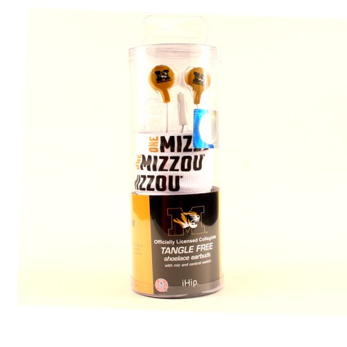 Missouri Tigers Ear Buds - The SHOELACE Style - $6.50 Each - Missouri Tigers