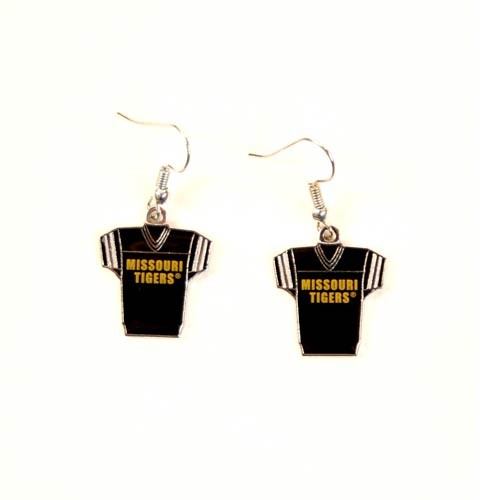 Missouri Tigers Earrings - Gamer JERSEY Style - $3.00 Per Pair - Missouri Tigers