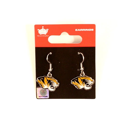 Missouri Tigers Earrings - MINX Style Dangle - $2.75 Per Pair - Missouri Tigers