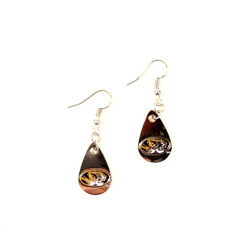 Missouri Tigers Earrings - TEARDROP Style - $3.00 Per Pair - Missouri Tigers