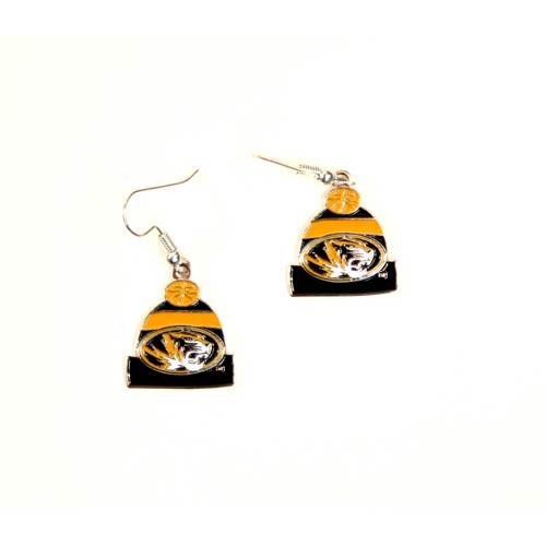 Missouri Tigers Earrings - The KNITSTER Style Dangle Earrings - $3.00 Per Pair - Missouri Tigers