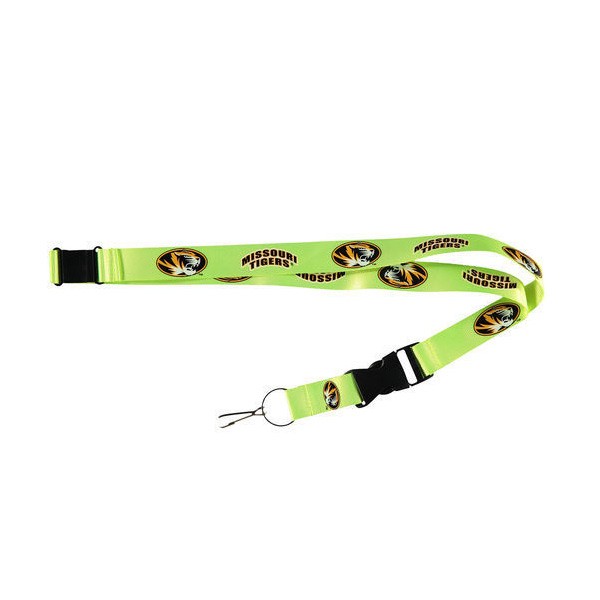 Missouri Tigers Lanyards - Premium 2-Sided FULL Neon - 12 For $30.00 - Missouri Tigers