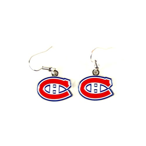 Montreal Canadiens Earrings - AMCO Series2 - Dangle Earrings - 12 Pair For $30.00 - Montreal Canadiens