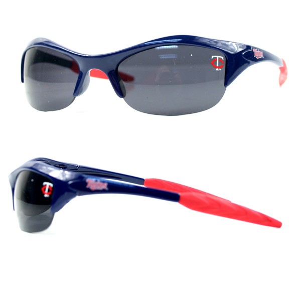 Must Go - Minnesota Twins Sunglasses - Half Sport Plastic Frame - 12 Pair For $48.00 - Wholesale Minnesota Twins Products - Twins Merchandise