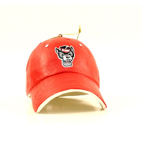 NC State Ornaments - Ceramic Ballcap Style Ornaments - 12 For $24.00 - NC State