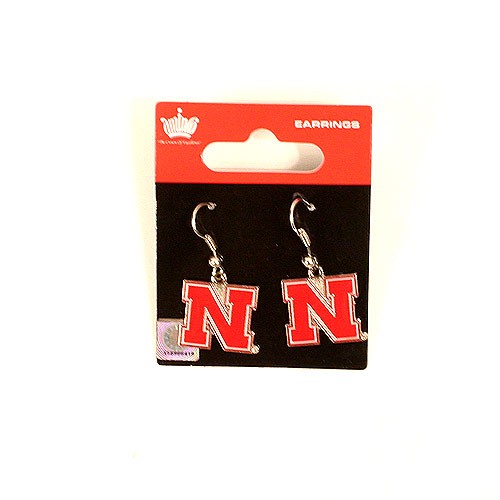 Nebraska Cornhuskers Earrings - MINX Style Dangle - $2.75 Per Pair - Nebraska Huskers