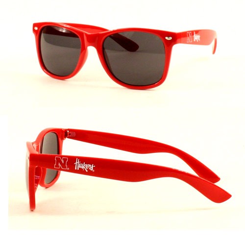 Nebraska Cornhuskers Sunglasses - Red Smoked Wayfarers - 12 Pair For $60.00 - Nebraska Huskers