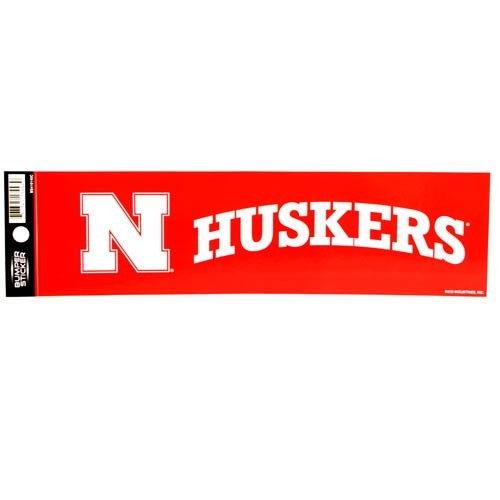 Nebraska Huskers - 3"x12" Fan Zone Bumper Stickers - 12 For $15.00 - Nebraska Huskers