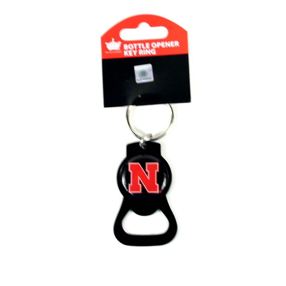 Nebraska Huskers Bottle Opener Keychain - The Blackout Series - 12 For $24.00 - Nebraska Huskers