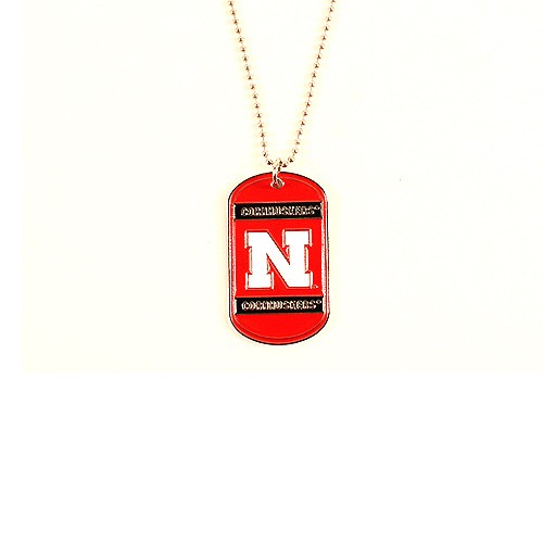 Nebraska Huskers Dog Tags - Heavyweight Metal Dogtags - $3.50 Each - Nebraska Huskers