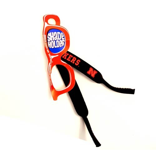 Nebraska Huskers Sunglass Holder - Shade Holder Style - Neoprene - 12 For $18.00 - Nebraska Huskers