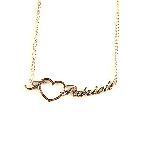 New England Patriots Necklace - Heart Style - $2.00 Each - Wholesale New England Patriots - Patriots Merchandise 2