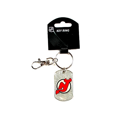 New Jersey Devils Keychains - Glitter Series - 12 For $24.00  - New Jersey Devils