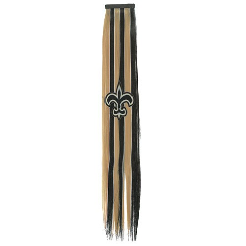 New Orleans Saints Fan Gear - Fan Hair Extensions - $3.00 Each - Wholesale New Orleans Saints Product - Saints Merchandise 2