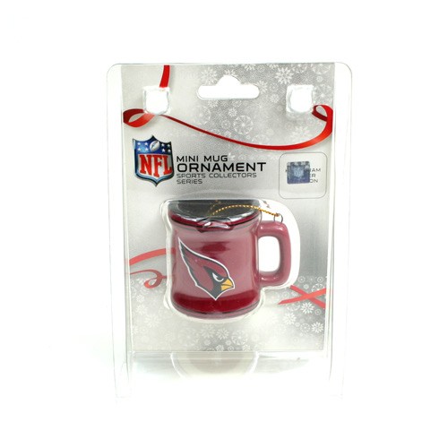 Arizona Cardinals Ornaments - Mini Mug Style Ornaments - 12 For $30.00