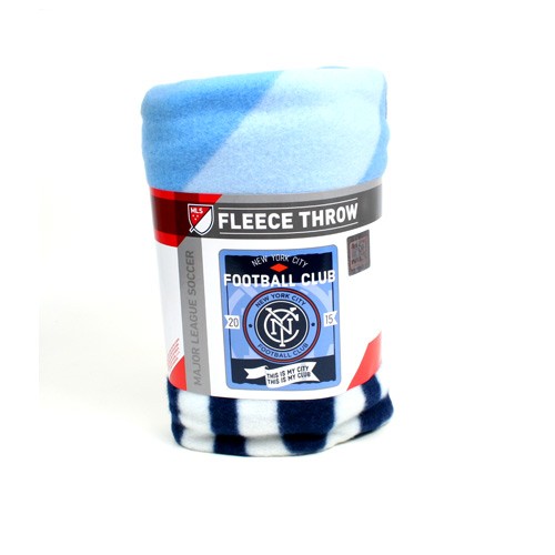 New York City FC Blankets - 50"x60" Fleece - Skyline Style - $9.50 Each