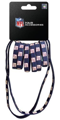 New York Giants - 8PC Pony/Headband Set - $3.50 Per Set - Wholesale New York Giants Product - Giants Merchandsie