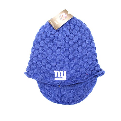 New York Giants Beanies - Blue Mogul Style - Billed Beanies - 2 For $20.00 - Wholesale New York Giants Product - Giants Merchandsie