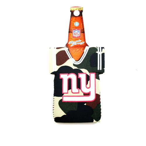 New York Giants Bottle Huggies - Camo Jersey Style - 12 For $12.00 - Wholesale New York Giants Product - Giants Merchandsie
