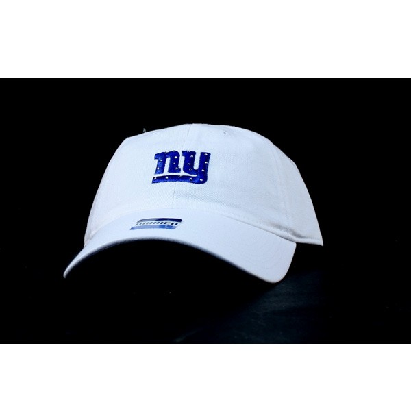 New York Giants Caps - White Women's Caps - STONES Style - 12 Caps For $60.00 - Wholesale New York Giants Product - Giants Merchandsie