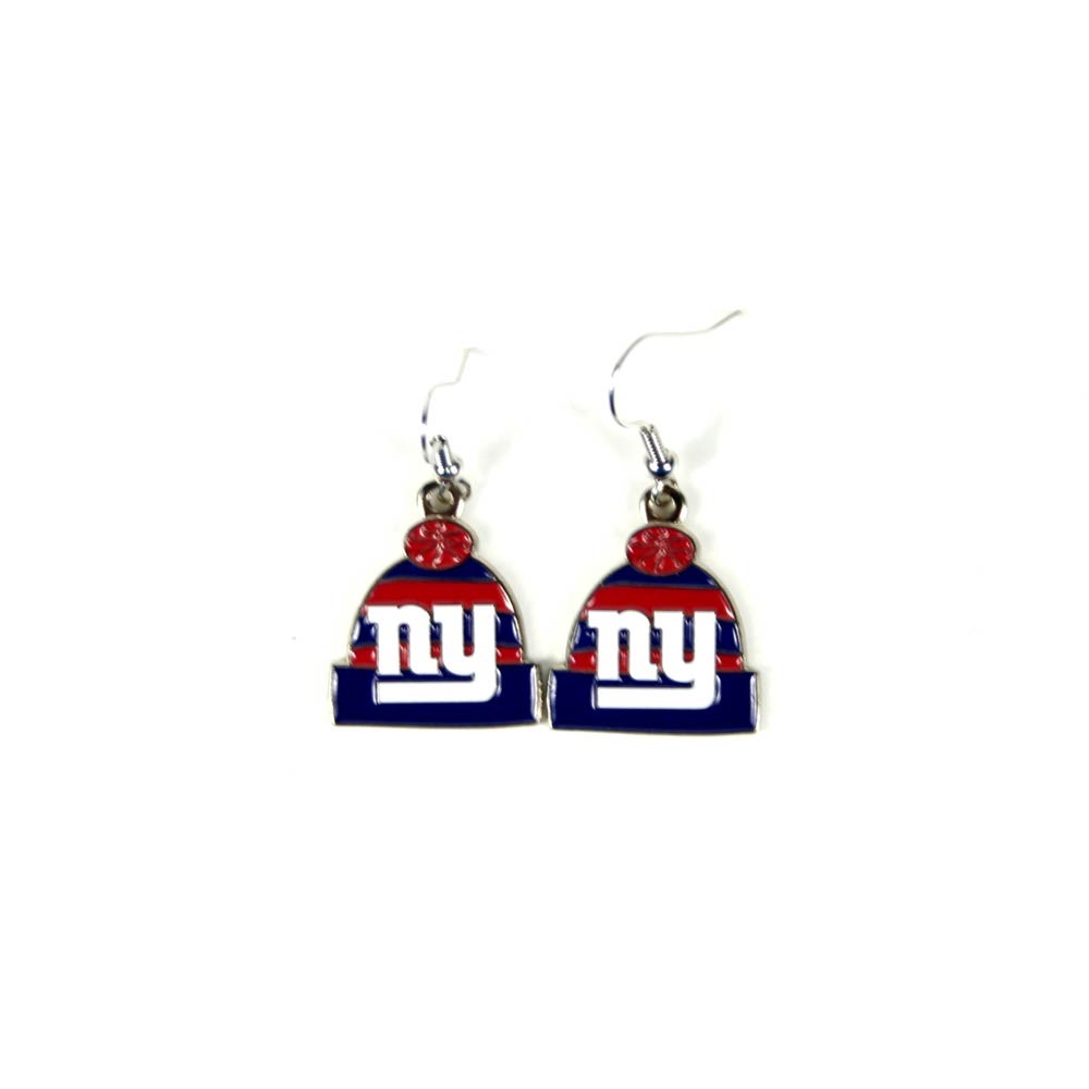 New York Giants Earrings - The KNITSTER - $3.00 Per Pair - Wholesale New York Giants Product - Giants Merchandsie