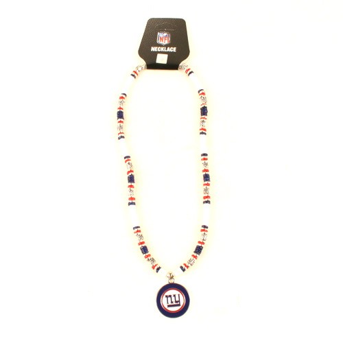New York Giants Necklaces - 18" Natural Shell With Pendant - $7.50 Each - Wholesale New York Giants Product - Giants Merchandsie
