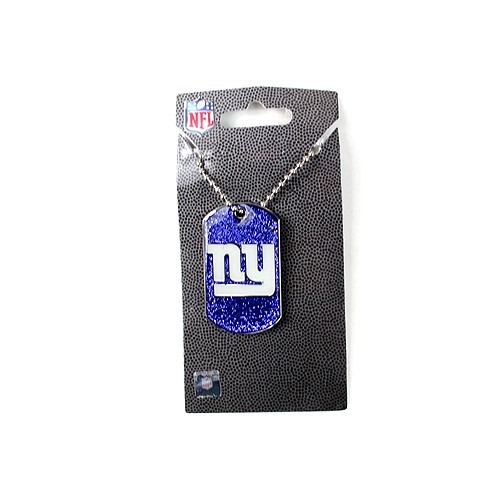 New York Giants Necklaces - Glitter Pendant Series - 12 For $30.00 - Wholesale New York Giants Product - Giants Merchandsie