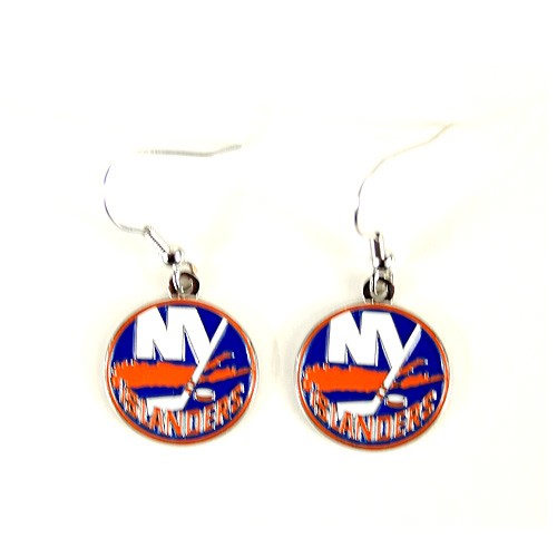 New York Islanders Earrings - AMCO2 Style - Classic Dangle Earrings - 12 Pair For $30.00 - New York Islanders