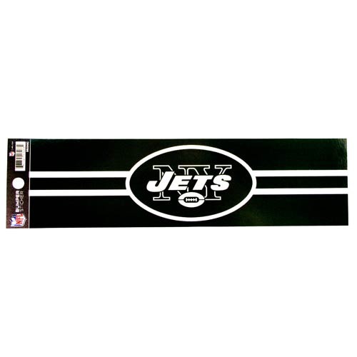 New York Jets - 3"x12" Fan Zone Bumper Stickers - 12 For $15.00 - Wholesale New York Jets Products - Jets Merchandise