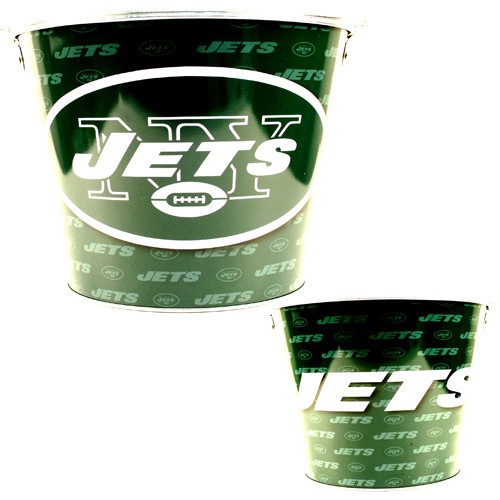 New York Jets Beer Buckets - Full Wrap - (Pattern May Be Different Then Pictured) - $6.50 Each - Wholesale New York Jets Products - Jets Merchandise