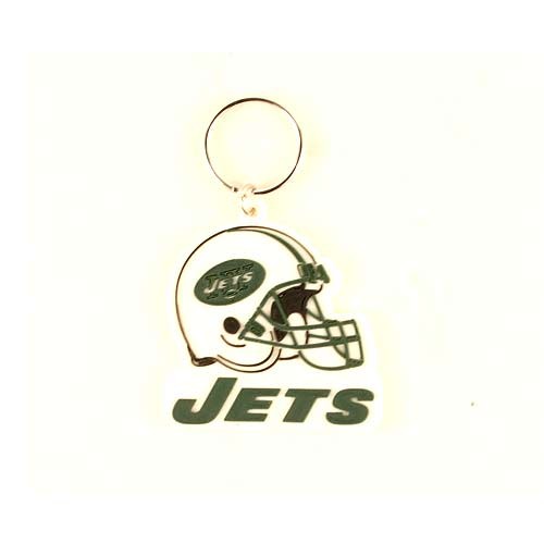 New York Jets Keychains - Rubber Helmet - 12 Keychains For $18.00 - Wholesale New York Jets Products - Jets Merchandise