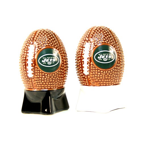 New York Jets Merchandise - Football Style Salt And Pepper Shakers - $5.00 Per Set - Wholesale New York Jets Products - Jets Merchandise 2