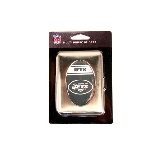 New York Jets Merchandise - Stainless Steel Holder - Credit Cards, Cash, License, Etc. - 12 For $24.00 - Wholesale New York Jets Products - Jets Merchandise