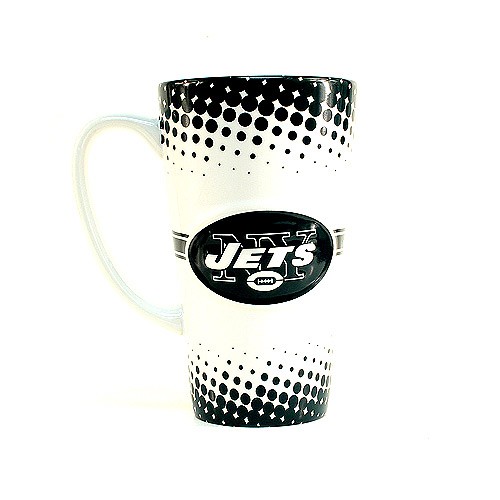 New York Jets Mugs - 16OZ Sculpted Latte Mugs - 4 For $24.00 - Wholesale New York Jets Products - Jets Merchandise 2