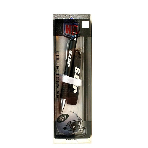 New York Jets Pen Sets - Pop It Keychain And Pen - 12 Sets For $42.00 - Wholesale New York Jets Products - Jets Merchandise