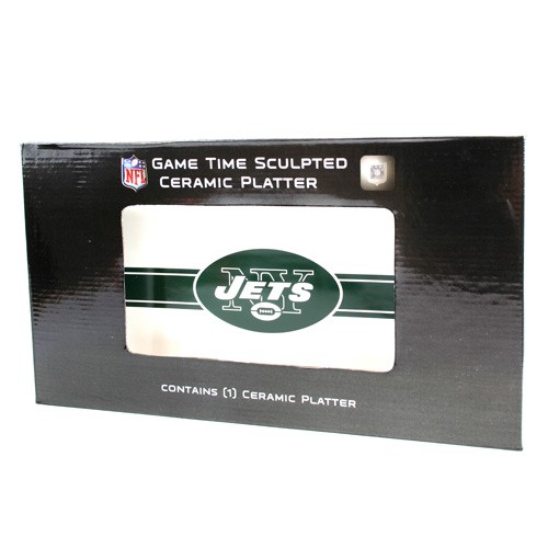 New York Jets Platters - 15"x8" Ceramic Serving Platters - 4 For $20.00 - Wholesale New York Jets Products - Jets Merchandise 2