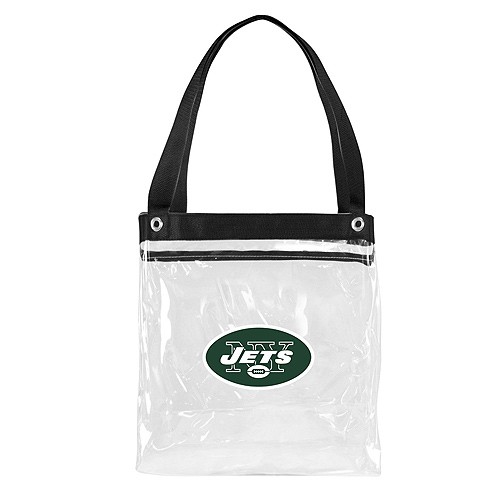 New York Jets Totes - Clear Zippered Tote Bags - 2 For $15.00 - Wholesale New York Jets Products - Jets Merchandise